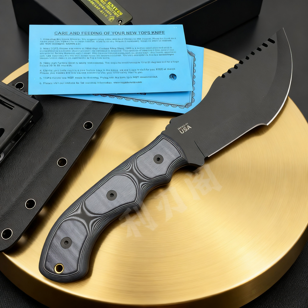 Survival Knife Full Tang - TOPS Tracker - Jungle Repair Knife,