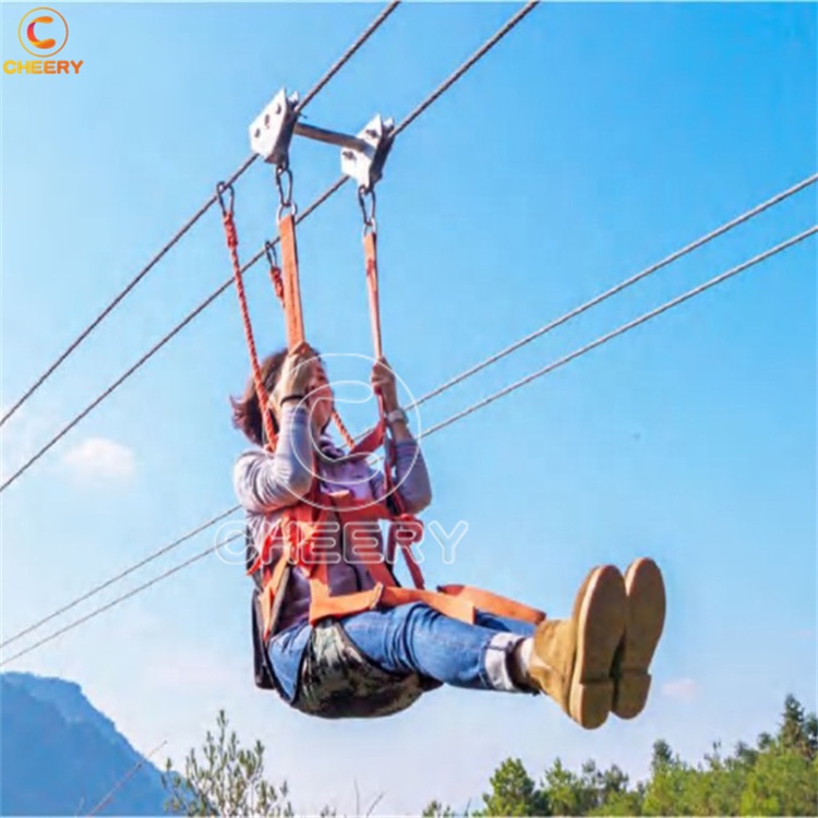 Outdoor Adventure Zipline - Professional Outdoor Playground Equipment Adventure Zip