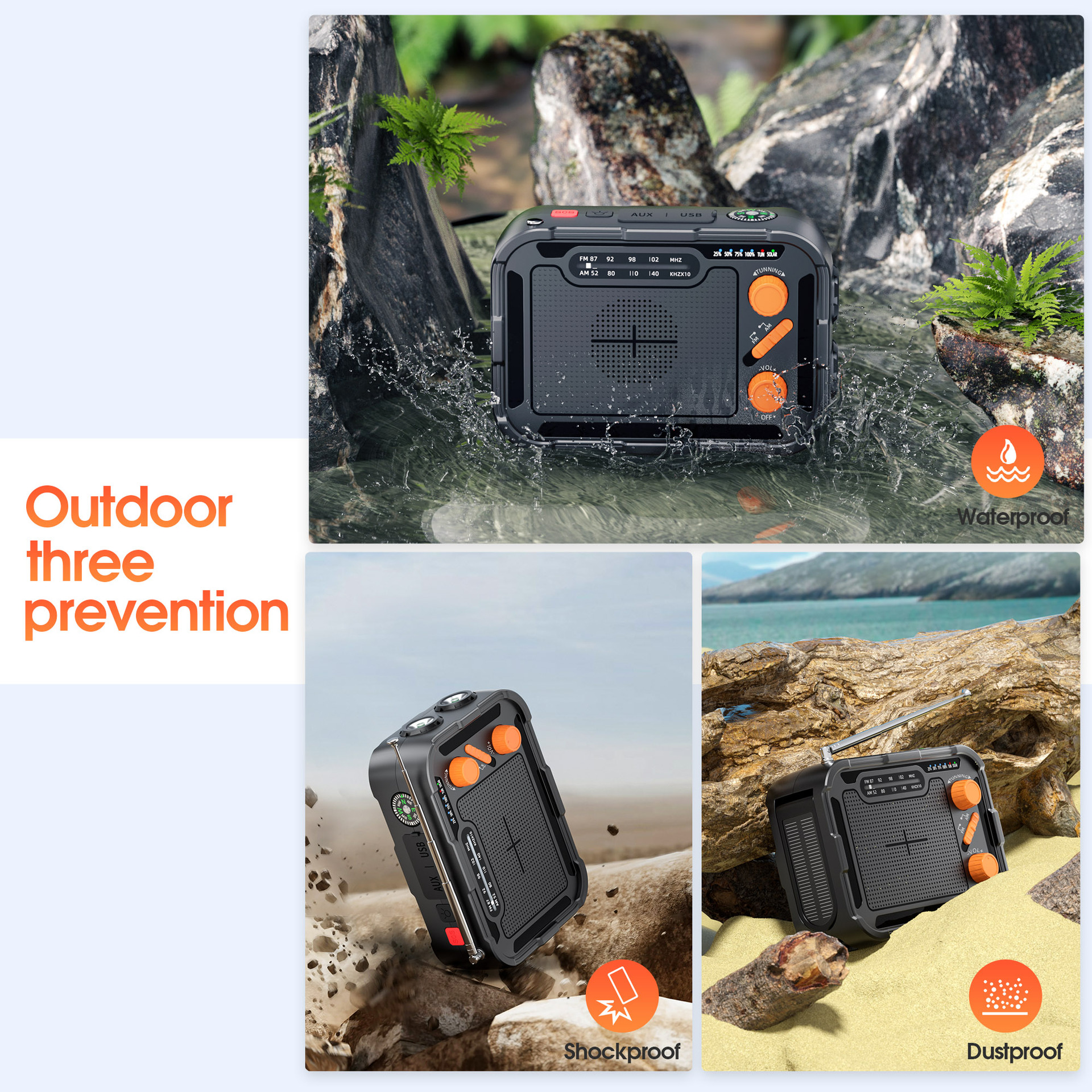 Hand-cranked Power Generation  – Emergency Radio Solar recenzja i cena