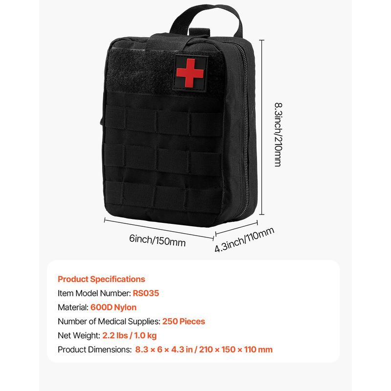 Trauma Medical Bag 250PCS For  – Outdoor Adventure Kit recenzja i cena