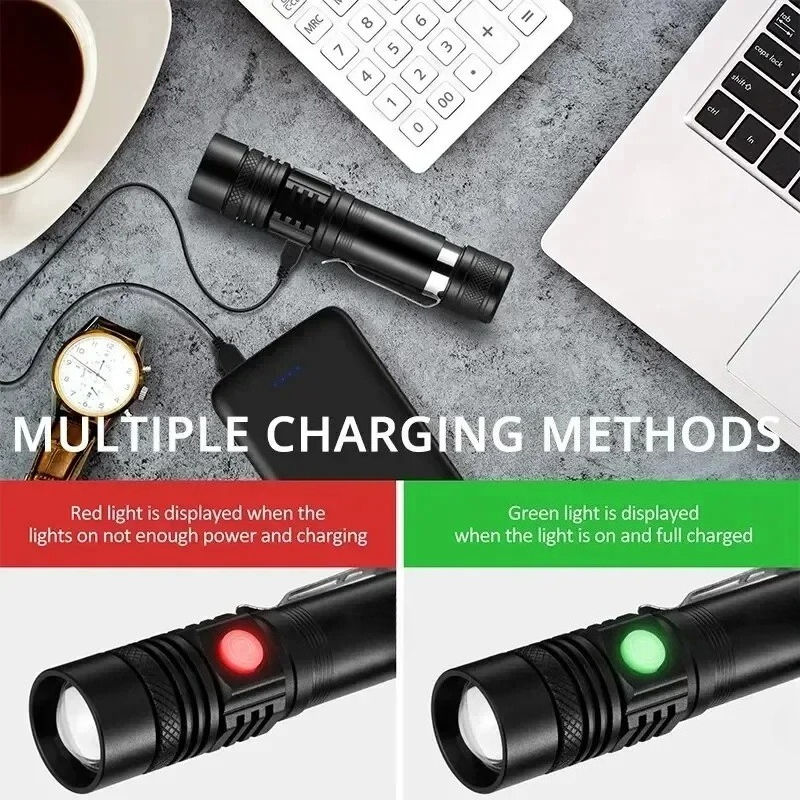 T6 LED Rechargeable Flashlight – Outdoor Adventure Trips recenzja i cena
