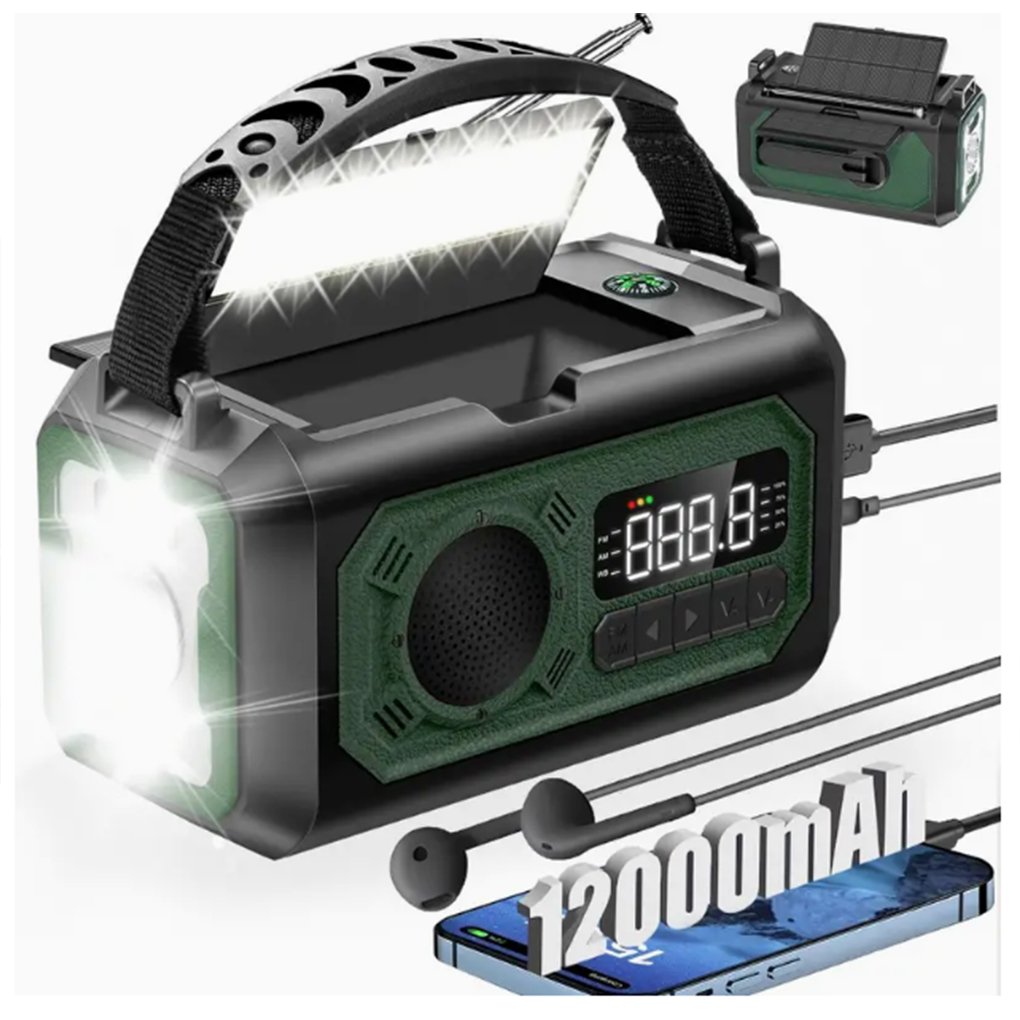 12000mAh Weather Radio AM/FM/N – Emergency Radio Solar recenzja i cena