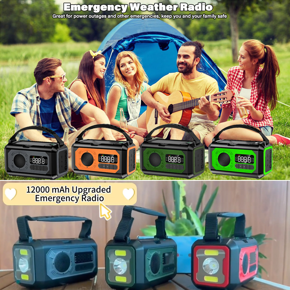12000mAh Weather Radio AM/FM/N – Emergency Radio Solar recenzja i cena