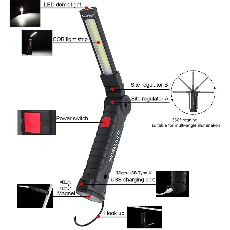Portable LED Flashlight with M – Outdoor Adventure Trips recenzja i cena