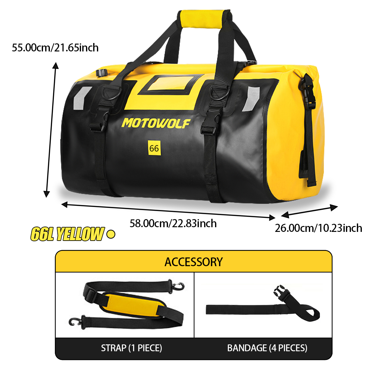 Waterproof Duffel Bag 40L/66L  – Outdoor Adventure Kit recenzja i cena
