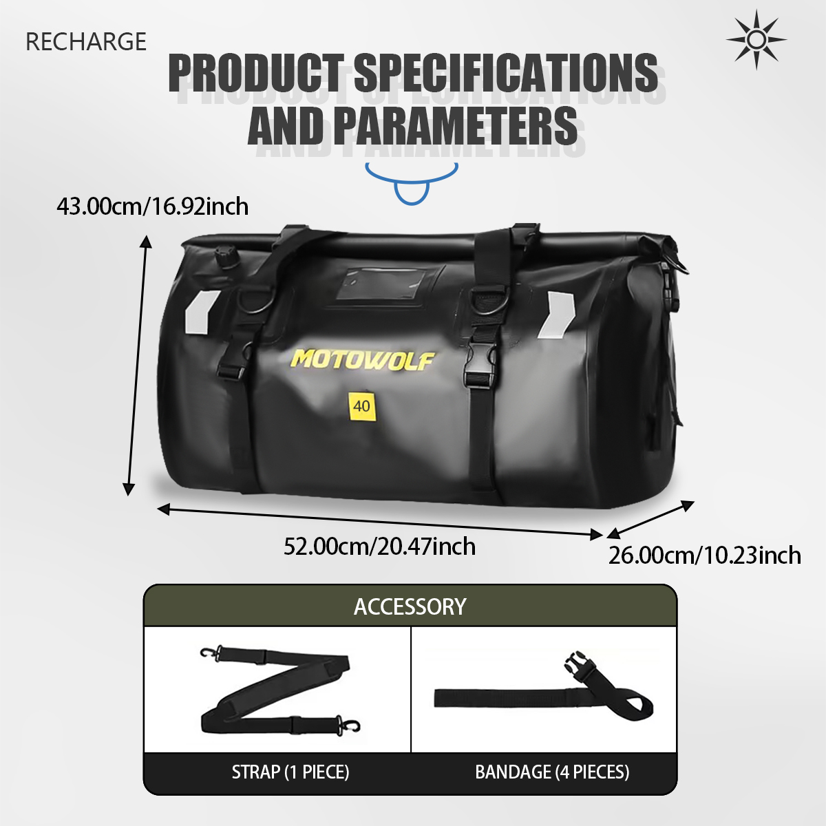 Waterproof Duffel Bag 40L/66L  – Outdoor Adventure Kit recenzja i cena