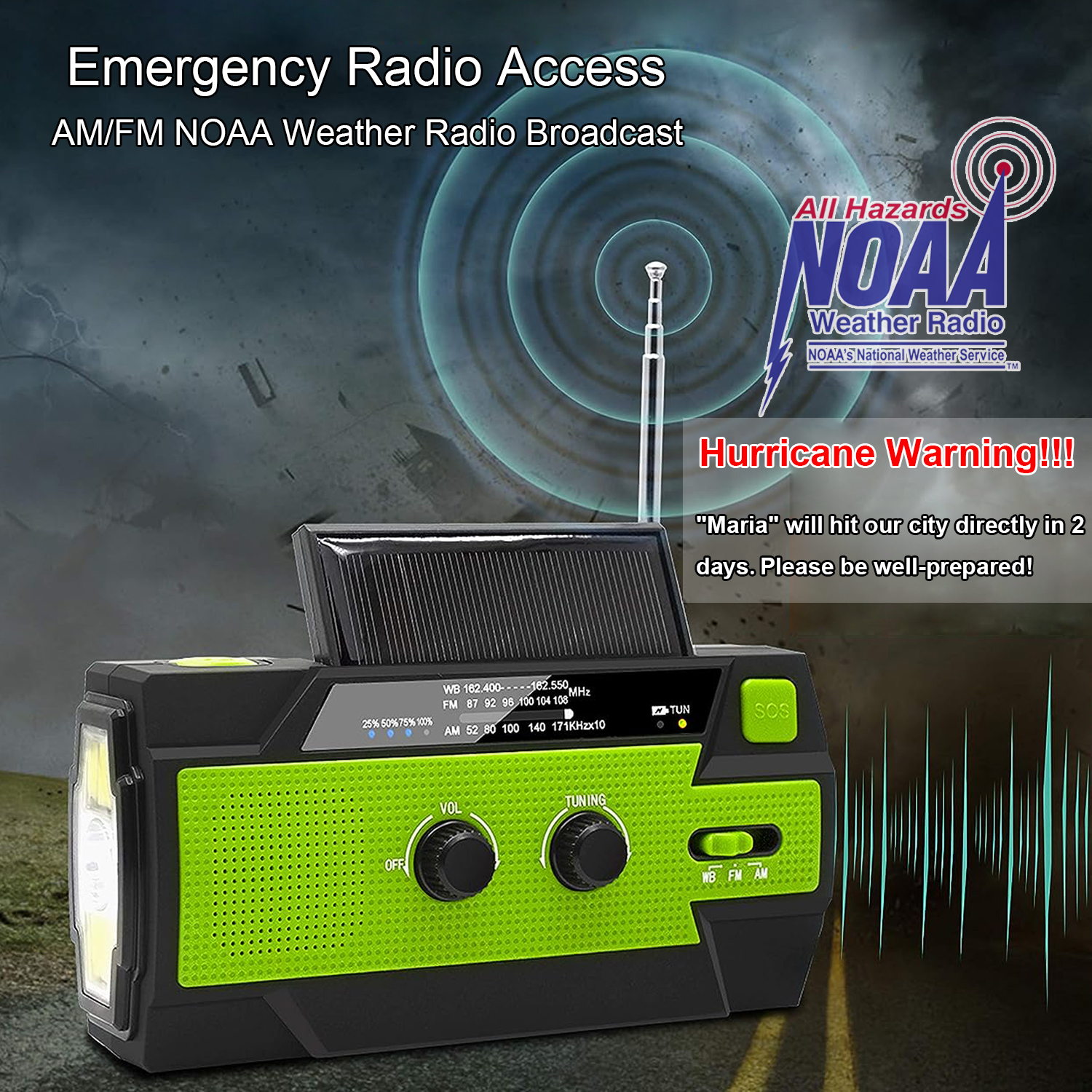 Emergency NOAA Weather Radio,P – Emergency Radio Solar recenzja i cena