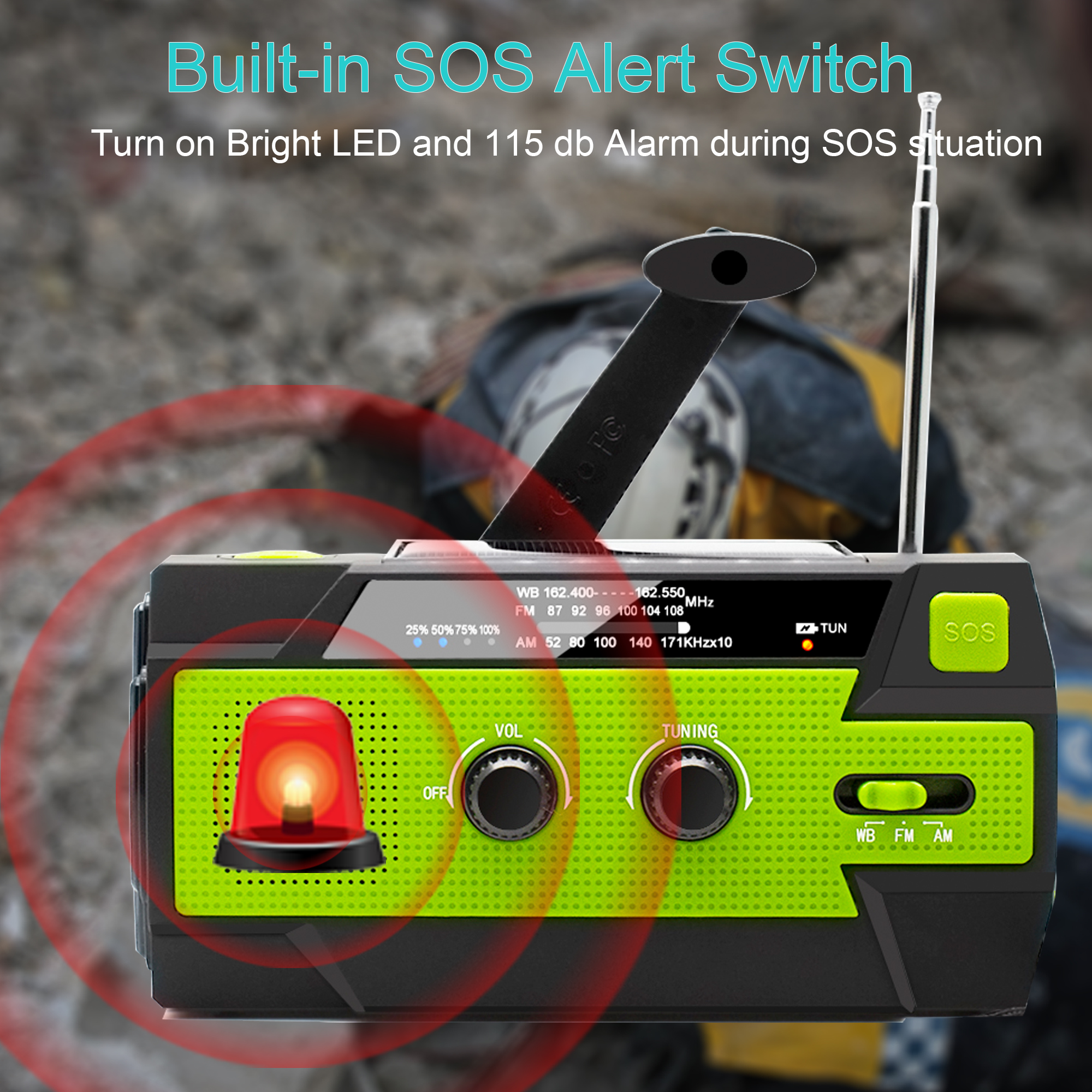 Emergency NOAA Weather Radio,P – Emergency Radio Solar recenzja i cena