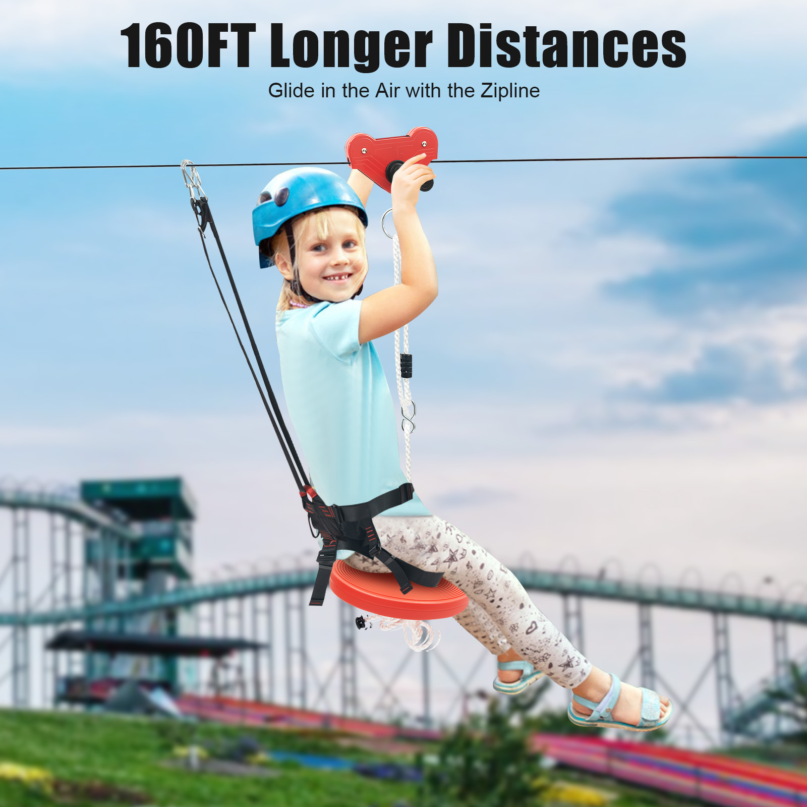 Kids Zipline Adventure Set - S – Outdoor Adventure Zipline recenzja i cena
