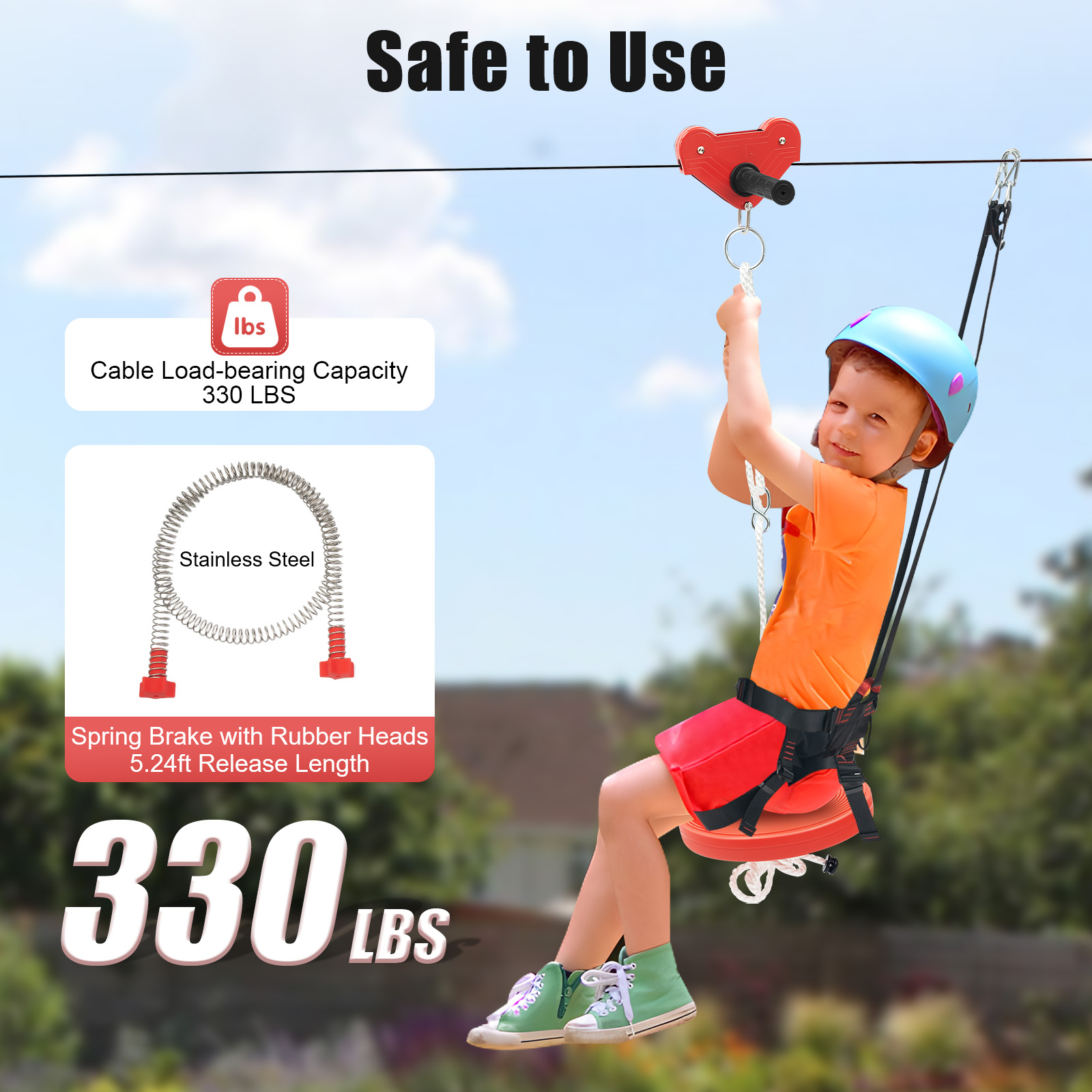 Kids Zipline Adventure Set - S – Outdoor Adventure Zipline recenzja i cena