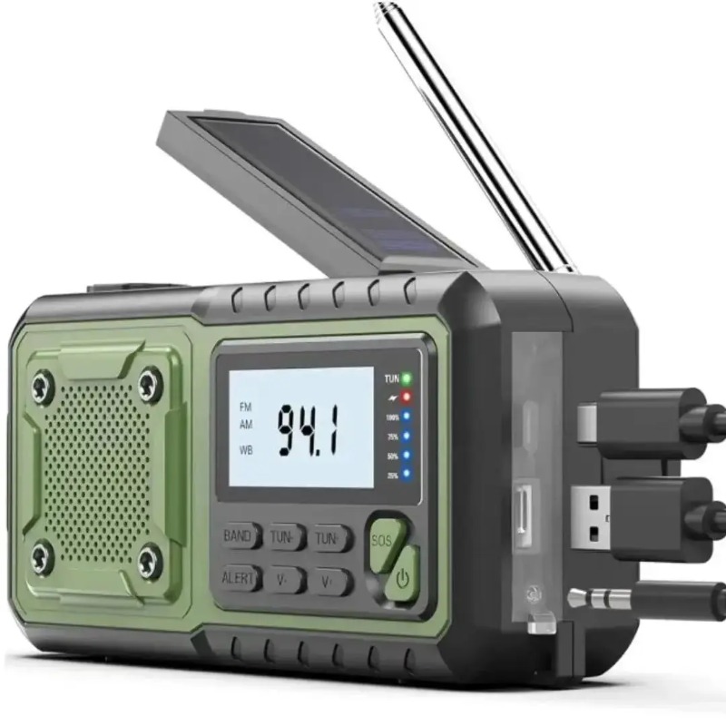 4000mAh Solar Hand Crank Emerg – Emergency Radio Solar recenzja i cena