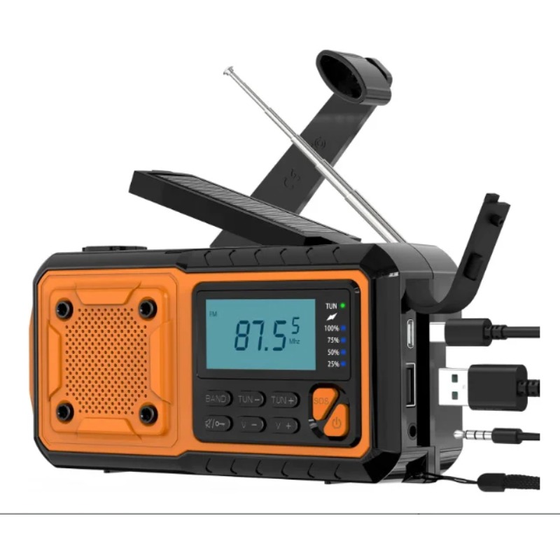 4000mAh Solar Hand Crank Emerg – Emergency Radio Solar recenzja i cena