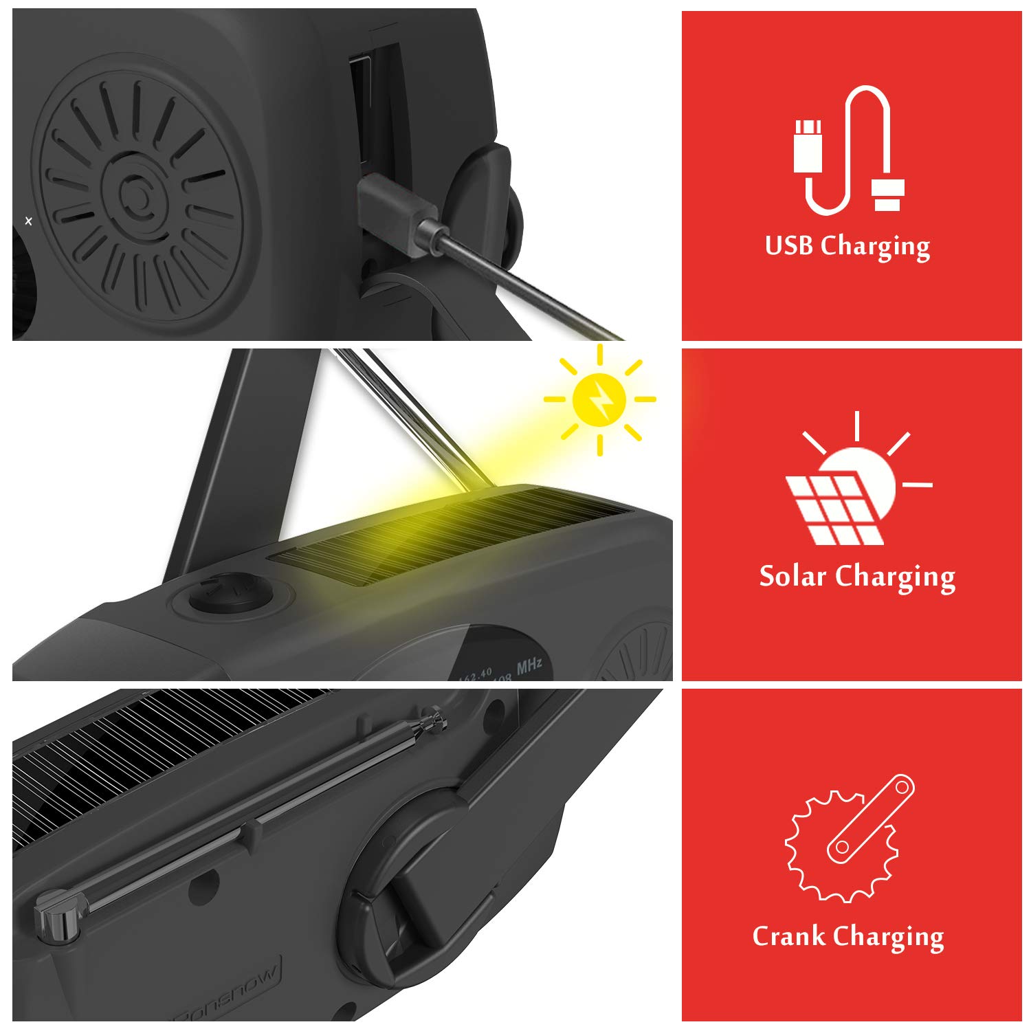 Multifunctional Portable Hand  – Emergency Radio Solar recenzja i cena