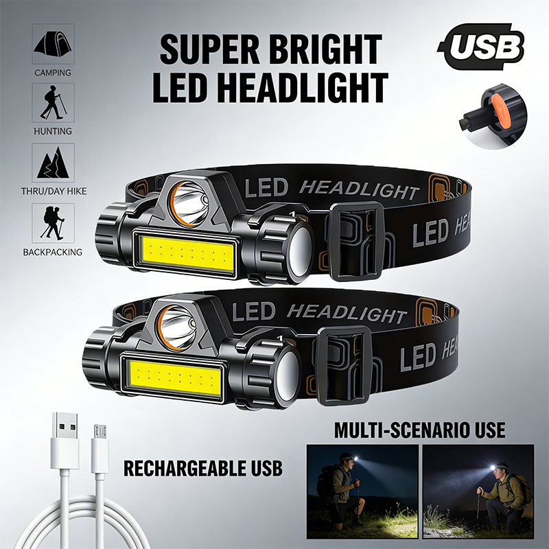 Super Bright LED Headlamp Rech – Headlamp Waterproof Rechargeable recenzja i cena